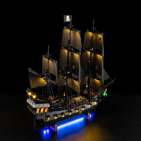 LEGO 10365 Custodia espositiva in acrilico a specchio Black Pearl di Capitan Jack Sparrow - Vetrina antipolvere