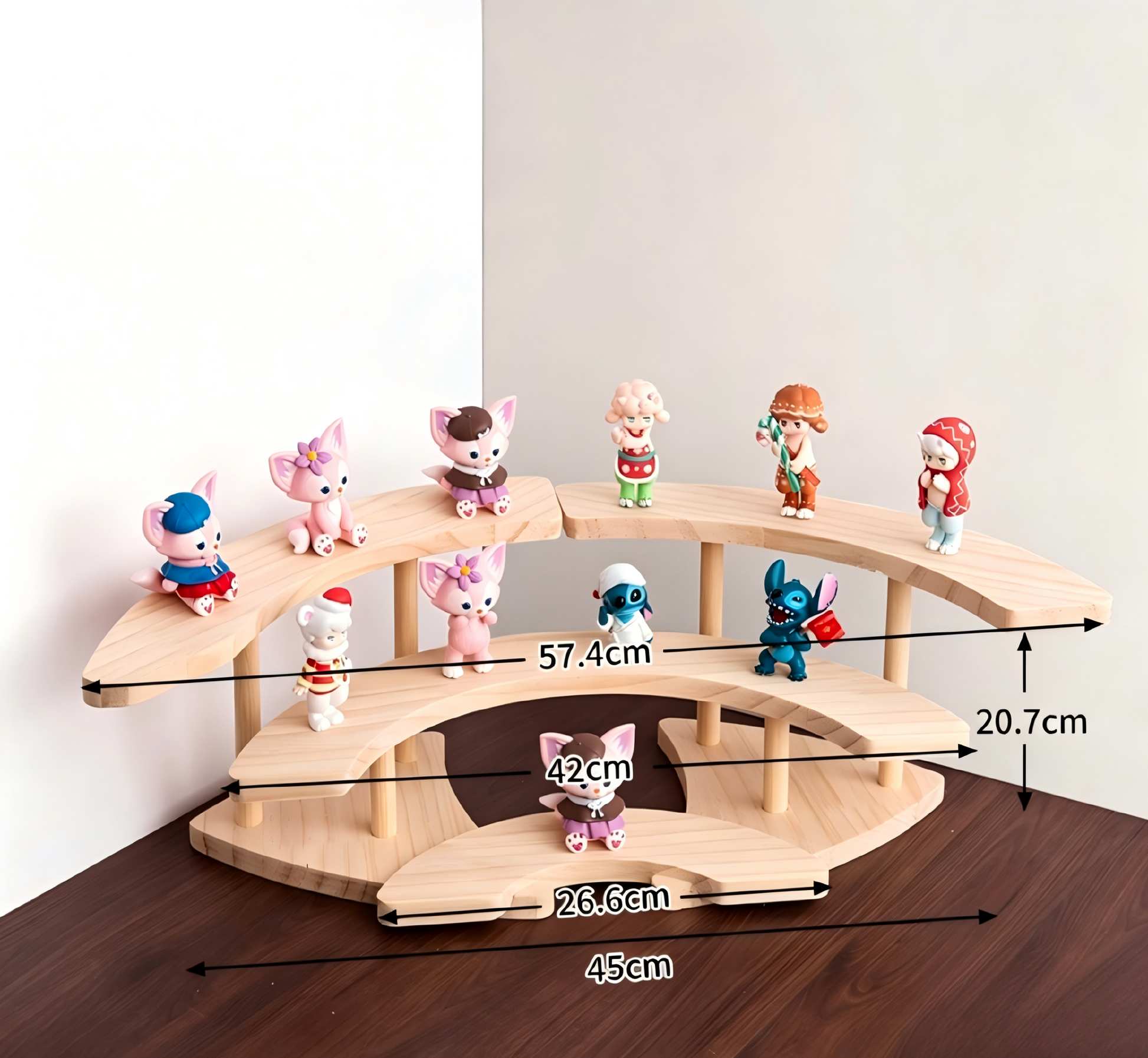 Over 70 styles of personalized display stands—modern solid wood (simple snap-fit DIY assembly) - Scoparius case