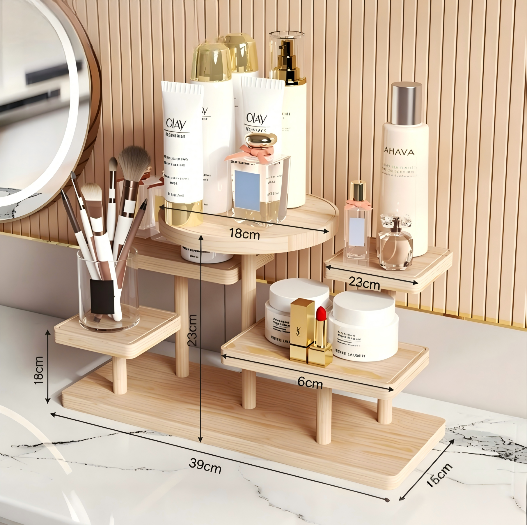 Over 70 styles of personalized display stands—modern solid wood (simple snap-fit DIY assembly) - Scoparius case