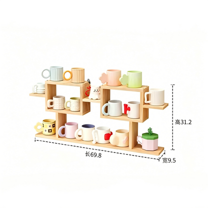 Over 70 styles of personalized display stands—modern solid wood (simple snap-fit DIY assembly) - Scoparius case