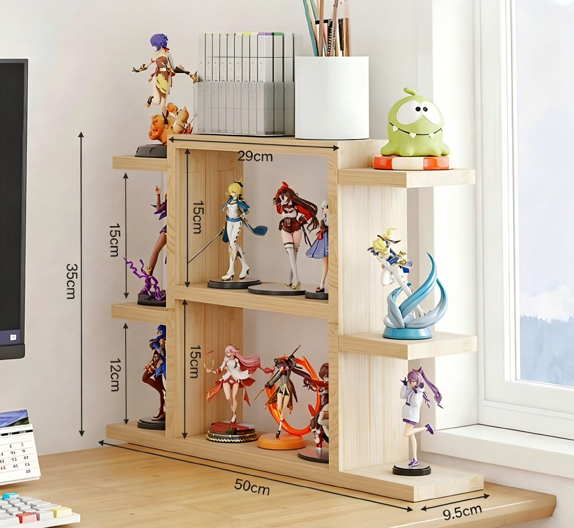 Over 70 styles of personalized display stands—modern solid wood (simple snap-fit DIY assembly) - Scoparius case