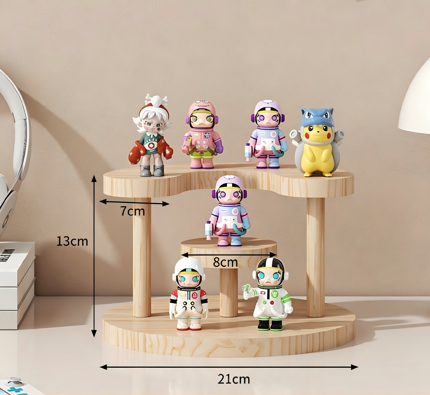 Over 70 styles of personalized display stands—modern solid wood (simple snap-fit DIY assembly) - Scoparius case