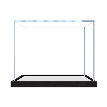 Professional Exhibition Display Case | Seamless Acrylic Cover & Luxury Matte Brushed Black Base