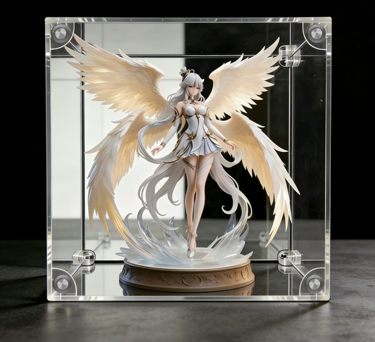 Scoparius® Modular Clear Acrylic Display Case - Dustproof Cube for Collectibles Magnetic door closure (Multiple Sizes) - Scoparius case