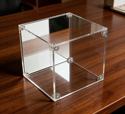 Scoparius® Modular Clear Acrylic Display Case - Dustproof Cube for Collectibles Magnetic door closure (Multiple Sizes) - Scoparius case