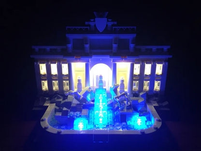 LEGO 21020 Trevi Fountain Mirror Acrylic Display Case - Dustproof Showcase