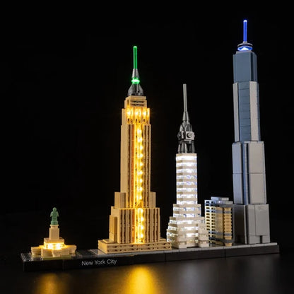 LEGO 21028 New York City Mirror Acrylic Display Case - Dustproof Showcase