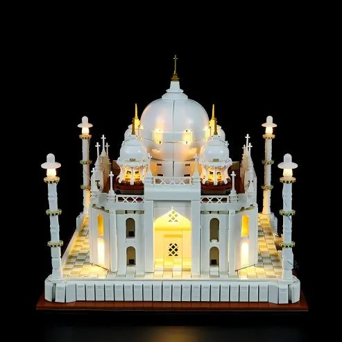 LEGO 21056 Taj Mahal (Architecture) Mirror Acrylic Display Case - Dustproof Showcase