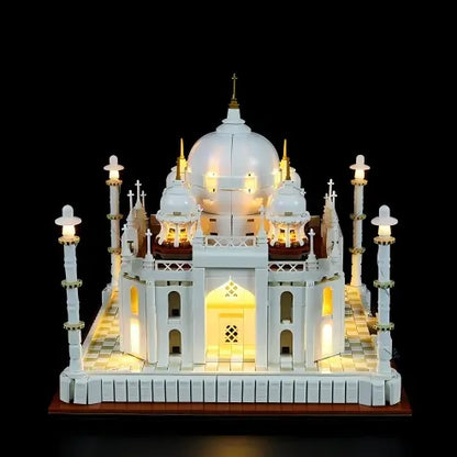 LEGO 21056 Taj Mahal (Architecture) Mirror Acrylic Display Case - Dustproof Showcase
