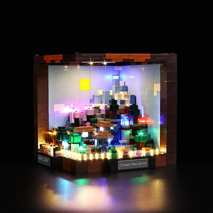 LEGO 21265 The Crafting Table Mirror Acrylic Display Case - Dustproof Showcase