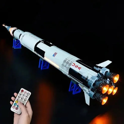 LEGO 21309 NASA Apollo Saturn V, LEGO 92176 Rocket Mirror Acryl-Vitrine - Staubdichte Ausstellungsvitrine