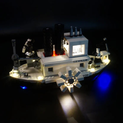 LEGO 21317 Steamboat Willie Specchio Custodia Espositiva in Acrilico - Vetrina Antipolvere