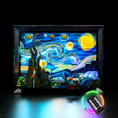 LEGO 21333 The Starry Night Mirror Acrylic Display Case - Dustproof Showcase