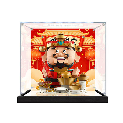 LEGO 40864 Fortune Master Mirror Display Case with UV-Printed Themed Background