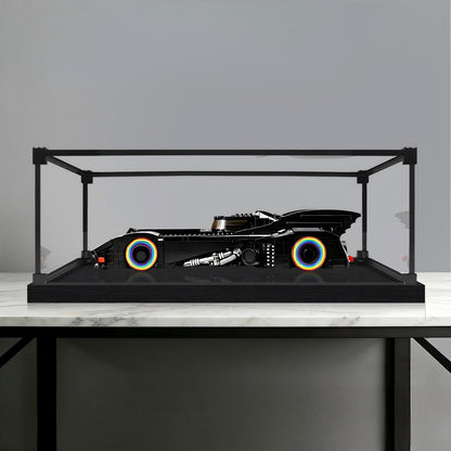 LEGO 76355 Batman Returns Batmobile Mirror Display Case with Alloy Frame and Ring Light