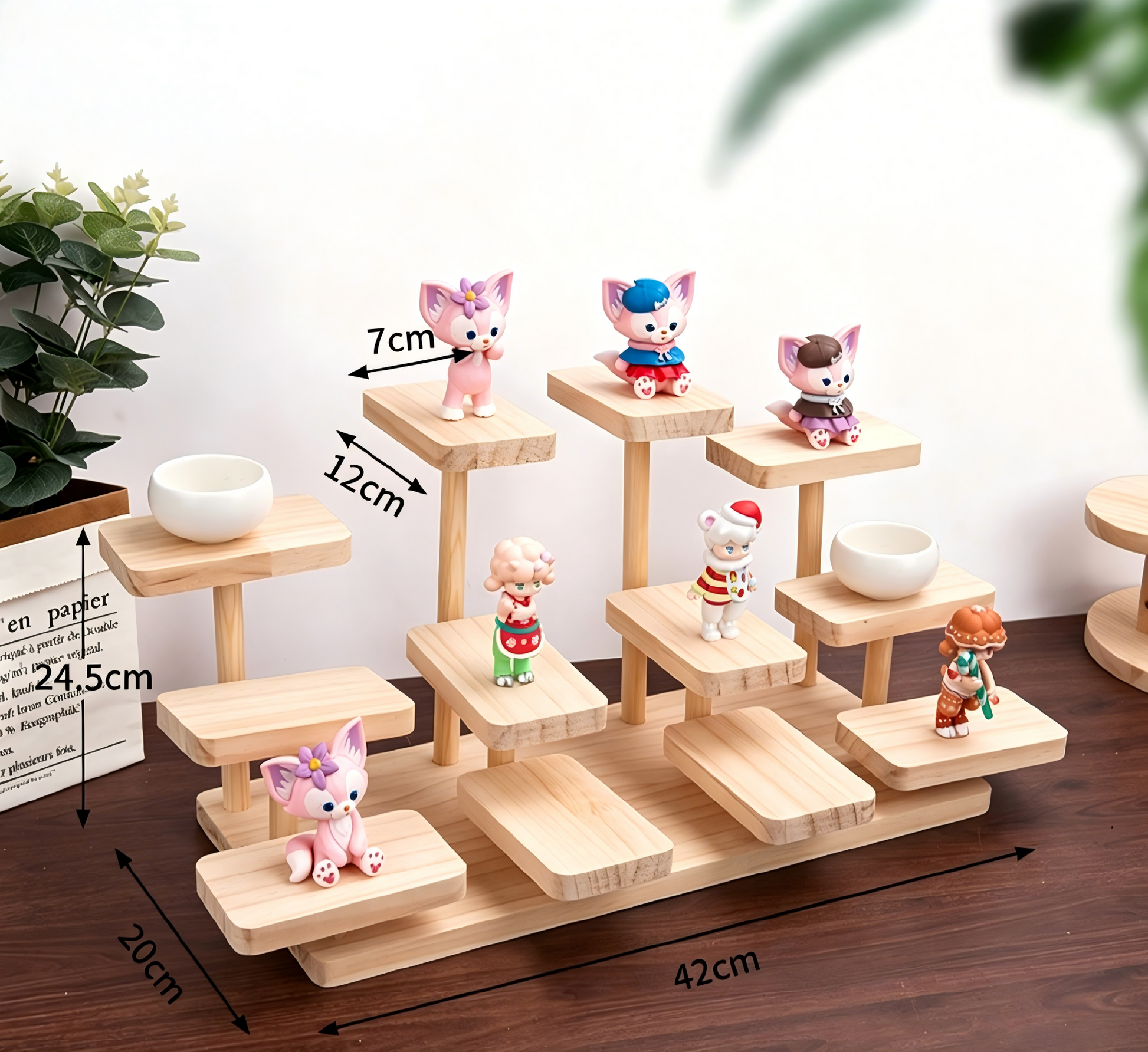 Over 70 styles of personalized display stands—modern solid wood (simple snap-fit DIY assembly) - Scoparius case