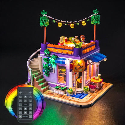 LEGO 41747 Heartlake City Community Kitchen Vitrine de Exibição em Acrílico Espelhado - Mostruário à Prova de Poeira