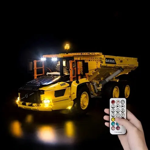 LEGO 42114 Volvo Articulated Hauler Vitrine de Exibição em Acrílico com Espelho - Mostruário à Prova de Poeira