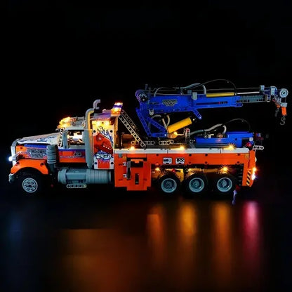 LEGO 42128 Schwerlast-Abschleppwagen Spiegel Acryl-Vitrine - Staubdichte Präsentationsvitrine