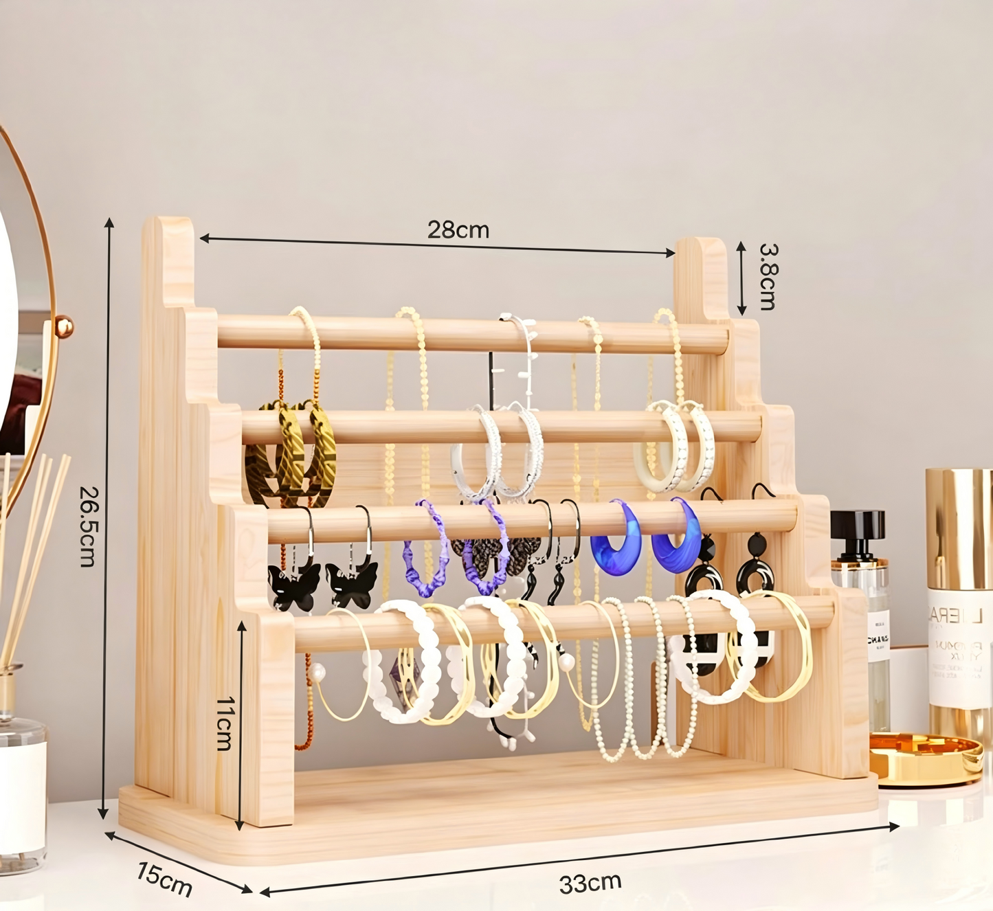 Over 70 styles of personalized display stands—modern solid wood (simple snap-fit DIY assembly) - Scoparius case