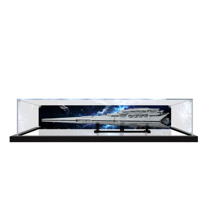 LEGO 75457 Executor Super Star Destroyer Mirror Display Case with UV-Printed Themed Background