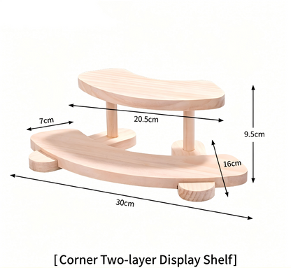 Over 70 styles of personalized display stands—modern solid wood (simple snap-fit DIY assembly) - Scoparius case