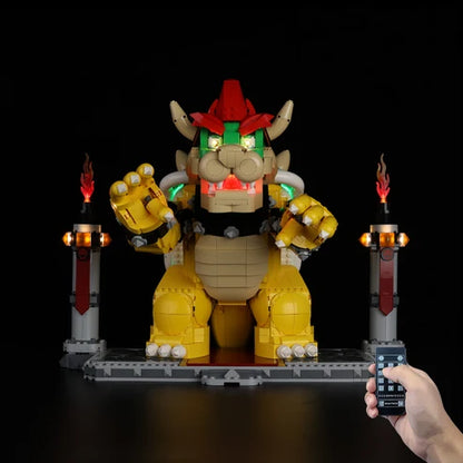 LEGO 71411 O Poderoso Bowser Vitrine de Exibição em Acrílico Espelhado - Mostruário à Prova de Poeira