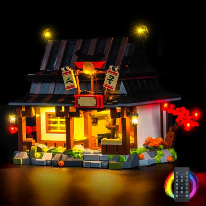 LEGO 71858 四つの武器 鍛冶屋 ミラーアクリルディスプレイケース リングライト＆UVプリント背景付き - 防塵ショーケース