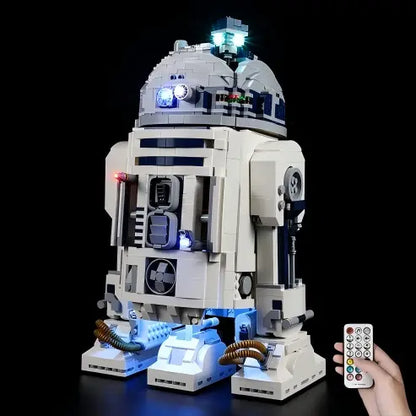 LEGO 75308 R2-D2 Mirror Acrylic Display Case - Dustproof Showcase
