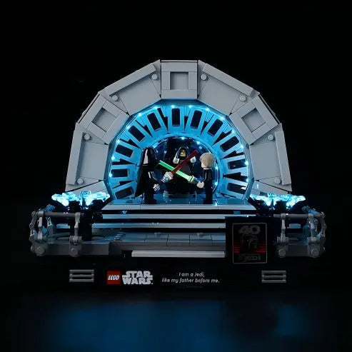 LEGO 75352 Diorama della Sala del Trono dell'Imperatore con Specchio e Custodia Espositiva in Acrilico - Vetrina Antipolvere