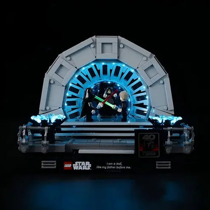 LEGO 75352 Diorama della Sala del Trono dell'Imperatore con Specchio e Custodia Espositiva in Acrilico - Vetrina Antipolvere