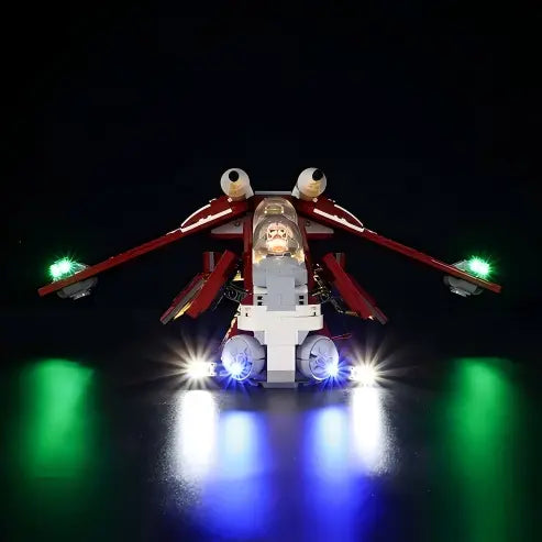 LEGO 75354 Coruscant Guard Gunship Vetrina espositiva in acrilico a specchio - Espositore antipolvere