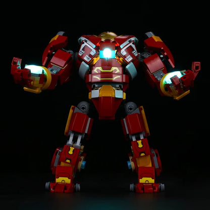 LEGO 76247 The Hulkbuster: The Battle of Wakanda Mirror Acrylic Display Case - Dustproof Showcase