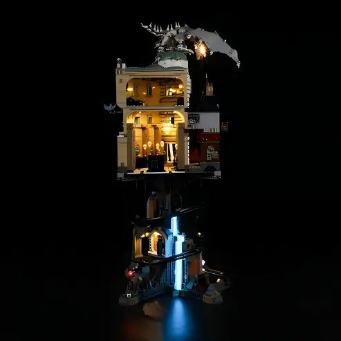 LEGO 76417 Gringotts Wizarding Bank - Collectors' Edition Mirror Acrylic Display Case - Dustproof Showcase
