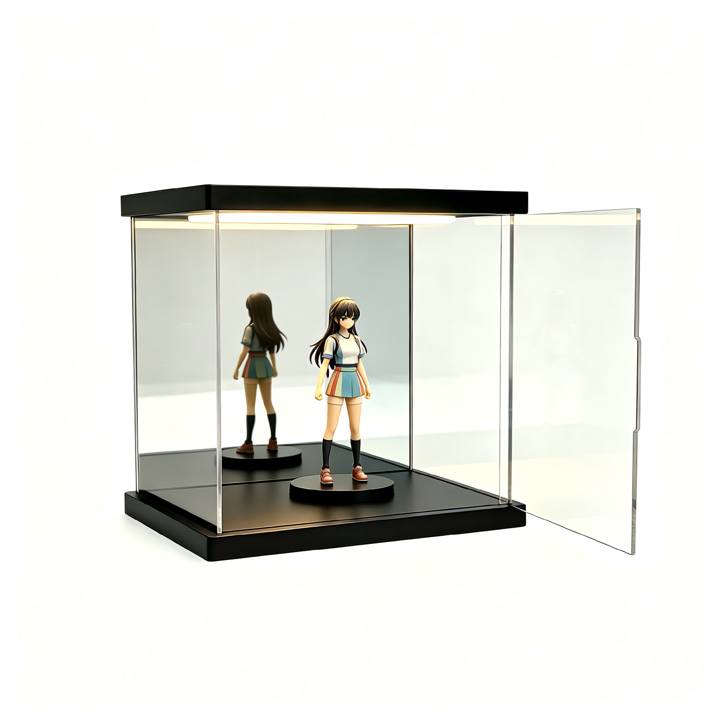 Customizable acrylic display cases—available in a wide range of styles and sizes, with a maximum length of 240 cm (95 in). - Scoparius case