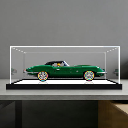 LEGO 11381 Jaguar E-Type Mirror Display Case No Background