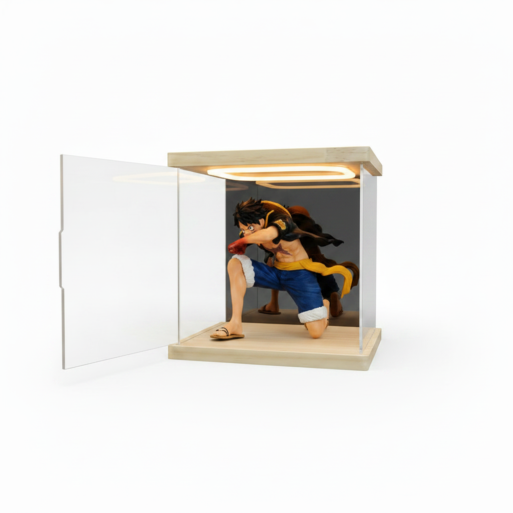 Customizable acrylic display cases—available in a wide range of styles and sizes, with a maximum length of 240 cm (95 in). - Scoparius case