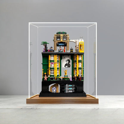 LEGO 76476 حقيبة عرض مرآة أكريليك فاخرة لإصدار وزارة السحر مع إضاءة حلقية وخلفية مطبوعة بالأشعة فوق البنفسجية - صندوق عرض مقاوم للغبار