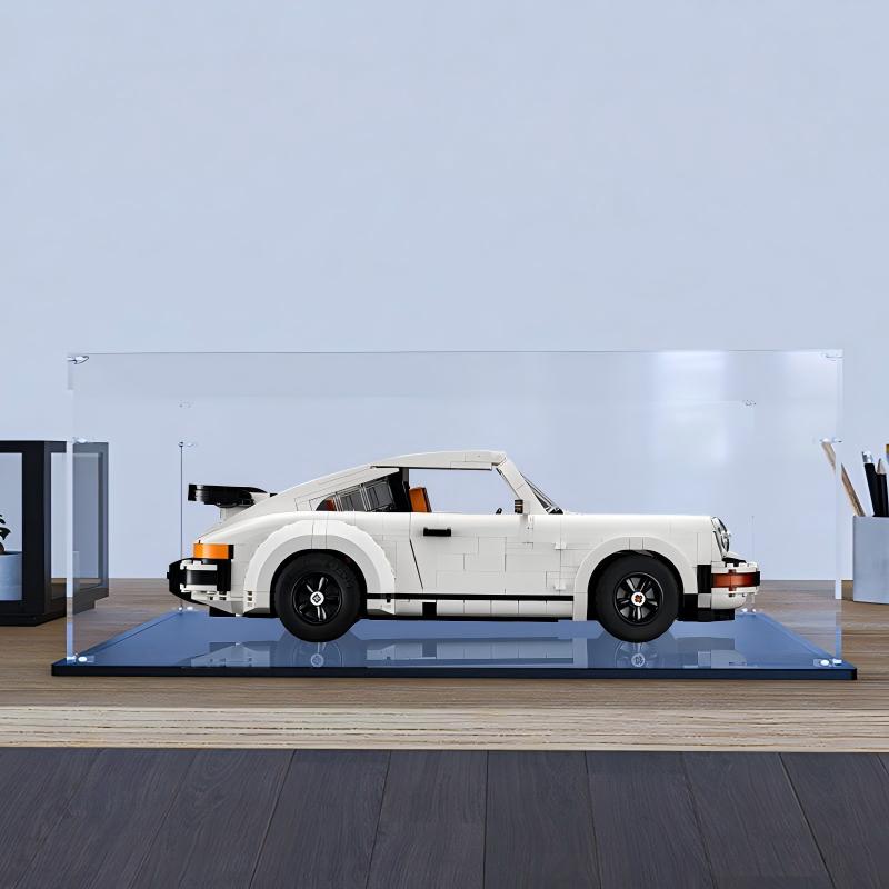 LEGO 10295 Porsche 911 Vitrine de Exibição em Acrílico Espelhado - Mostruário à Prova de Poeira