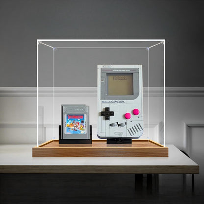 LEGO 72046 Game Boy Vetrina Acrilica a Specchio con Luce ad Anello e Sfondo Stampato UV - Espositore Antipolvere