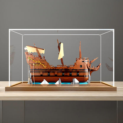 LEGO 21363 The Goonies Mirror Acrylic Display Case with Ring Light & UV-Printed Background - Dustproof Showcase