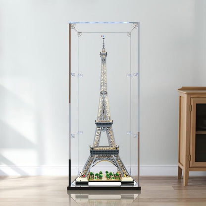 LEGO 10307 Eiffel Tower Mirror Acrylic Display Case - Dustproof Showcase