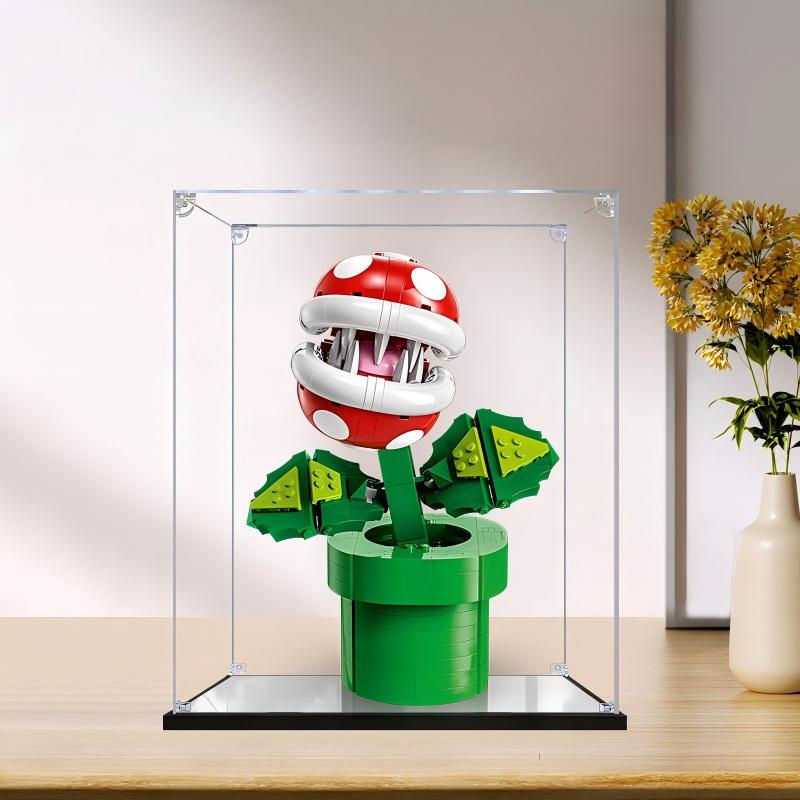LEGO 71426 Piranha Plant Espelho Vitrine de Acrílico - Expositor à Prova de Poeira