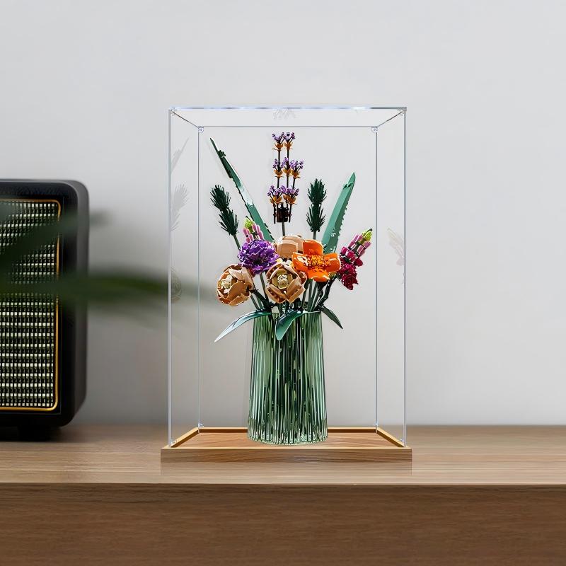 LEGO 10280 Flower Bouquet Mirror Acrylic Display Case - Dustproof Showcase