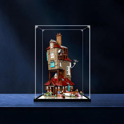 LEGO 76437 A Toca - Edição de Colecionador Caixa de Exibição de Acrílico Espelhado com Luz de Anel e Fundo Impresso em UV - Vitrine à Prova de Poeira