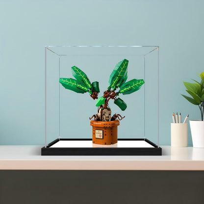 LEGO 76433 Mandrake Mirror Acrylic Display Case with Ring Light & UV-Printed Background - Dustproof Showcase