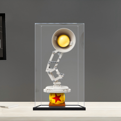 Acrylic Display Case for LEGO 21357 LEGO Ideas Model, with Themed Printed Background & Dustproof Box