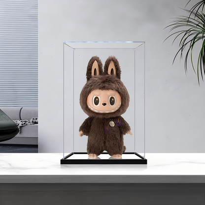 Suitable for Pop Mart Zimomo display case. – 35x30x60cm Large Showcase with UV-Printed Background & Mirror Base