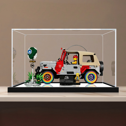 Acrylic Display Case for LEGO 77984 Starship, with Themed Printed Background & Dustproof Box