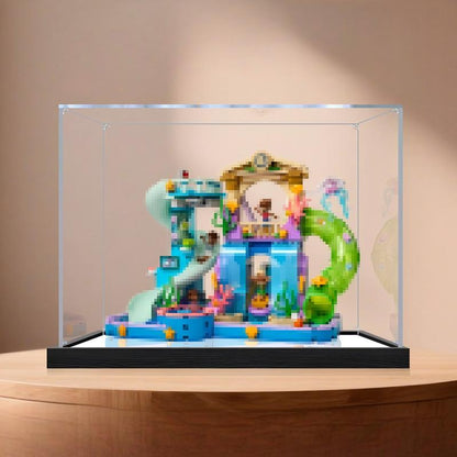 LEGO 42630 Heartlake City Water Park Caixa de Exibição Acrílica com Anel de Luz e Fundo UV - Vitrine à Prova de Poeira